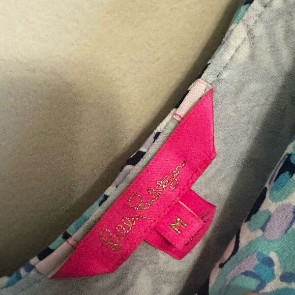 Lilly Pulitzer light Aqua Spritz Alessa romper - Picture 4 of 9